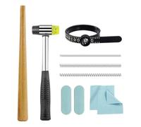 Ujjdwiurgh Outil de mesure de bague de mandrin pour réparer des anneaux pliés, kit de réglage de taille