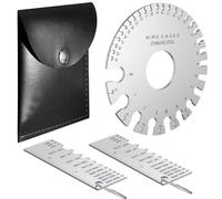 Ujjdwiurgh Outil de Mesure Professionnel de Jauge de, Outil D'Épaisseur de Jauge en Métal, Jauge D'Épaisseur et Jauge à Plaque Ronde Double Face A