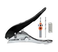 Ujjdwiurgh Outil de Perforation Portable, Perforateur Monotrou pour Papier Carton Plastique, Perforateur Monotrou Robuste pour Carte D'Identité 10 mm