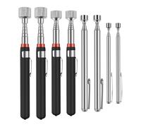 Ujjdwiurgh Outil de Ramassage Magnétique Télescopique, Bâton Magnétique Extensible, Bâton Magnétique pour les Endroits Difficiles D'Accès, les Drains D'Évier, la Mécanique, L'Automobile