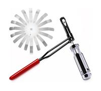 Ujjdwiurgh Outil de réglage de la valeur de l'écrou de blocage de 10 mm, capteur biseauté, goujon de réglage de valve fendu, outil de retrait de guide de valve pour le positionnement