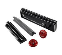Ujjdwiurgh Outil de Règle de Hauteur RC 10mm Blocs de Droop de Châssis pour Véhicule RC 1/10 Règle de 20-25mm Roue de Mesure Magnétique Détachable