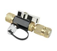 Ujjdwiurgh Outil de retrait de noyau de valve 6,35 mm femelle x 6,35 mm mâle évasé sous vide noir compatible avec R410A