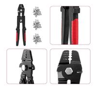 Ujjdwiurgh Outil de Sertissage de CâBle MéTallique Pinces de PêChe une Sertir Swager Crimpers avec Kit de Manchons une Sertir