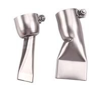 Ujjdwiurgh Outil de soudeur à air chaud avec 2 buses plates en acier inoxydable, pointes de 20 mm et 40 mm