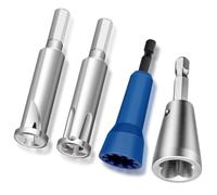 Ujjdwiurgh Outil de Torsion de 4 Pièces pour Perceuse, Pilote de Connecteur D'Outil de Dénudage de de Torsion D'Écrou de, Outils de Dénudage de Câble