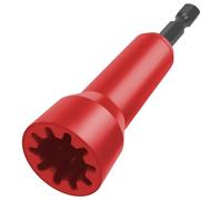 Ujjdwiurgh Outil de torsion de fil, tourne-écrous de fil, connecteur de fil torsadé, toupie de torsion avec mandrin de 6,35 mm, facile à installer, facile à utiliser, rouge