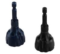 Ujjdwiurgh Outil D'Ébavurage à Chanfrein Externe en Carbure de Tungstène 2 Pièces 1/8 Pouces-3/4 Pouces (3 Mm-20 Mm), Foret D'Ébavurage à Chanfreinage (Noir + Bleu)