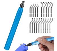 Ujjdwiurgh Outil D'Ébavurage avec Lames, Tête Rotative à 360 Degrés, Outil Professionnel D'Élimination des Bavures Qu'Illustré pour le Métal, la Résine.