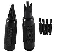 Ujjdwiurgh Outil d'ébavurage de cape de grattage - Outils de nettoyage - Outils de coupe des bords - Kit d'outils d'ébavurage - Noir