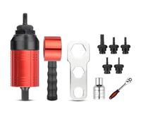 Ujjdwiurgh Outil D'Écrou de Rivet Électrique Manuel Détachable, Ensemble D'Outils D'Écrou de Rivet à Main, Outils Électriques de Rivet avec Douille de Clé