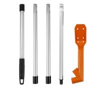 Ujjdwiurgh Outil Ergonomique pour les Nettoyants de Tuyaux de Feuilles de Jardin de Rue avec un Drain à Longue Poignée Unclogger de Toile à Feuille