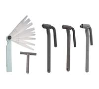 Ujjdwiurgh Outil Universel de Réglage de Soupape de Moteur de Moto, Clé à Vis de Soupape, Clé de Type T de 8 Mm, 9 Mm, 10 Mm, Jauge D'Épaisseur de 0,1 à 2 mm