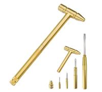 Ujjdwiurgh Outils à Main 6 en 1 Micro-Marteau Multifonction, Mini-Marteau Multifonction 6 en 1 et Mini-Maillet Tournevis