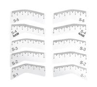 Ujjdwiurgh Outils de Maquillage Faciles 5 Paires Règle de Sourcil DIY Eye Brow Drawing Guide de Style Forme de Toilet