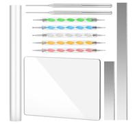 Ujjdwiurgh Outils en Argile Polymère, Ensemble de 11 Feuilles de Rouleaux D'Argile Acrylique pour Bricolage, Coupe, Façonnage, Sculpture