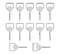 Ujjdwiurgh Ouvre-Bouteille en Métal Blanc en Alliage de Zinc Plat Ouvre-Bouteille Inserts Kit Ouvre-Bière Fileté Quincaillerie pour la Fête