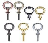 Ujjdwiurgh Ouvre-Bouteille en MéTal de 7 PièCes, Blanc, Ouvre-Bouteille Plat en Acier Inoxydable, Kit D'Inserts, MatéRiel D'Ouvre-BièRe pour FêTe Du Vin