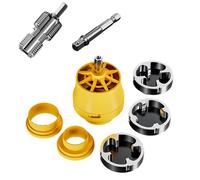 Ujjdwiurgh Ouvre-trou fileté PPR 6 points pour tuyau d'eau, trou intérieur, poignée hexagonale PPR pour perceuse électrique