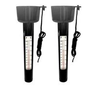 Ujjdwiurgh Pack de 2 Thermomètres à Eau Flottants pour Bassin de Jardin Extérieur 0-50 ℃