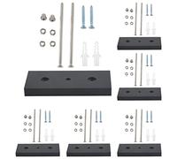 Ujjdwiurgh Pack de 6 Planches à roulettes Affichage de Pont Flottant Support de Support de Support Mural Cintre Ajustement Affichage de Stockage à Domicile