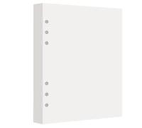 Ujjdwiurgh Page de papier vierge réutilisable double face pour classeur à 6 anneaux A5 - 80 feuilles de recharge