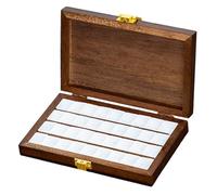 Ujjdwiurgh Palette de peinture aquarelle vide en bois - Plateau de peinture pliable - Portable - Étui de voyage pour peintures acryliques à l'huile - 36 grilles