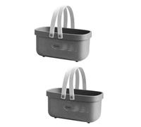 Ujjdwiurgh Panier de rangement en plastique avec poignée pour salle de bain, cuisine, dortoir, chambre à coucher, facile à installer et à utiliser