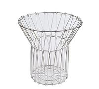 Ujjdwiurgh Panier de rangement multifonction pliable en acier inoxydable - Corbeille à fruits - Panier à fruits creux