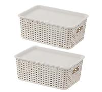 Ujjdwiurgh Paniers de rangement empilables portables et empilables pour placard de cuisine, fournitures de salle de jeux, bacs de rangement pour la maison