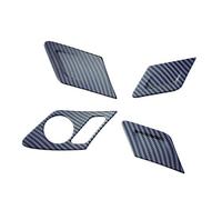 Ujjdwiurgh Panneau de poignée de porte intérieure de voiture pour Golf 7 7.5 7 2014-2020 Panneau de bouton de verrouillage de siège de porte en fibre de carbone