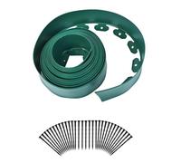 Ujjdwiurgh Panneau de Retenue de Pelouse de Jardin, Bordure en Plastique, Bande D'Isolation de Bordure de Paysage Équipée de Clous de Fixation B