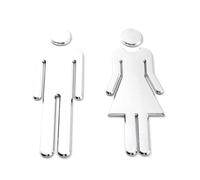 Ujjdwiurgh Panneau de Toilettes Invités Décoration de Porte Salle de Bain Autocollante 12 cm de Haut