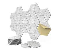 Ujjdwiurgh Panneaux Acoustiques Auto-Adhésifs Doublés en Y de 12 Pièces Panneaux de Mousse Insonorisés pour et les Bureaux