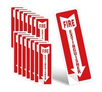 Ujjdwiurgh Panneaux D'Avertissement D'Extincteur, Autocollants 4x12 Pouces, Pack de 15 pour la Sécurité à Domicile et en Entreprise.