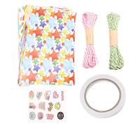 Ujjdwiurgh Papier D'Emballage D'Anniversaire Arc-En-Ciel, Cadeau pour Recyclable Femmes Filles GarçOns, pour Toutes les Occasions de DéCoration D'Emballage Cadeau