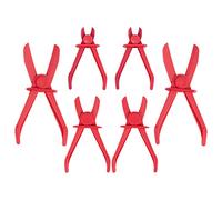 Ujjdwiurgh Paquet 6 Pinces Colliers Serrage,Pinces Serrage Colliers Serrage pour Flexibles Frein,Flexibles Carburant,Conduites Gaz,Flexibles Liquide Refroidissement,Flexibles Radiateur,Rouge