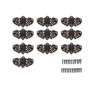 Ujjdwiurgh Paquet de 10 Ancien PoignéE D'Armoire de Cuisine Tirette D'Ameublement PoignéEs de Tiroir Commode de Chambre Boutons Bronze Antique