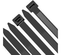 Ujjdwiurgh Paquet de 100 Attaches de Câble à Fermeture Éclair en Nylon, Attaches de Câble en Plastique Robustes de 12 Pouces, 7,6 mm avec une Résistance à la Traction de 70 Kg, Résistantes Aux UV