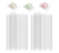 Ujjdwiurgh Paquet de 100 Moules à Bougie en Plastique Moulés en Cire D'Investissement en Cire, Moule à Bougie pour Bricolage, Fabrication de Savon, Installation Facile, Facile à Utiliser