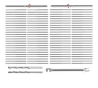 Ujjdwiurgh Paquet de 100 Vis Tire-Fond T316 en Acier Inoxydable 1/8 Pouce pour Droitier et Gaucher pour Poteau en Bois ou Kit de Garde-Corps en Câble D'Acier