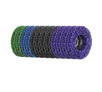 Ujjdwiurgh Paquet de 12 4 Types de Disques de Bande de Peinture 4x5/8 Pouces Meules à Dénuder pour Meuleuse D'Angle pour Enlever la Rouille de la Peinture et les Oxydes de Métal