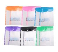 Ujjdwiurgh Paquet de 12 A4 Perforé Poches Portefeuilles en Plastique - Dossiers de Fichiers D'Enveloppe de Poche de Reliure Extensible à 11 Trous