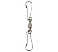 Ujjdwiurgh Paquet de 12 Crochets Pivotants une Double Clip pour Fileurs une Vent, Manche une Vent Suspendue, Mangeoires une Oiseaux, Carillons une Vent en Cristal