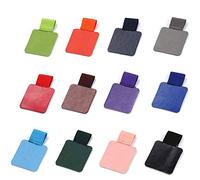 Ujjdwiurgh Paquet de 12 Porte-Boucles pour Stylo, Porte-Stylo Auto-AdhéSif Crayon Boucle éLastique pour Ordinateurs Portables, Journaux, Calendriers (Couleur Photo)