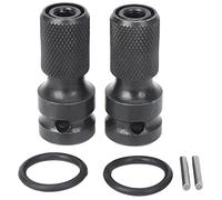 Ujjdwiurgh Paquet de 2 Adaptateurs à Prise CarréE 1/2 à Adaptateur à Douille à Tige Hexagonale 1/4 Convertisseur de Mandrin à LibéRation pour Clé à Cliquet à Impact