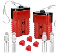 Ujjdwiurgh Paquet de 2 Fiches et Connecteurs à Connexion pour Batterie de 175 Amp, Batterie de Calibre 1/0-4, Déconnexion pour Treuil, Remorque