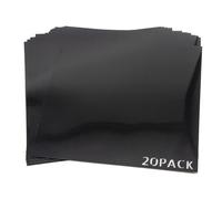 Ujjdwiurgh Paquet de 20 Feuilles de Plastique Noir Opaque de 7,5, Papier Pochoir de 12 X 12 Pouces pour, Découpe, Modèle en Plastique