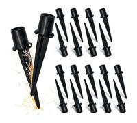 Ujjdwiurgh Paquet de 20 Piquets de Remplacement en Métal pour Lampes Solaires D'Extérieur, Remplacement de Pointes pour Lampes Solaires de Voie, Piquets de Sol Extérieurs