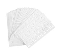 Ujjdwiurgh Paquet de 20 Pochoirs de Lettres et de Nombres Pochoirs D'Alphabet RéUtilisables ModèLes de Fournitures de Journal pour le Dessin D'Enfants